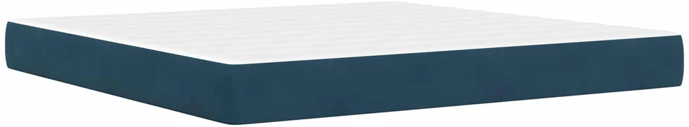Lovos rėmas su čiužiniu Mėlyna 200 x 200 cm Aksomas