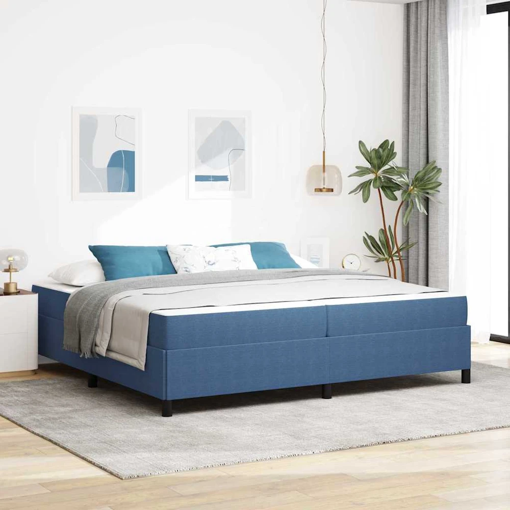 Lovos rėmas su čiužiniu Mėlyna 200 x 200 cm audinys