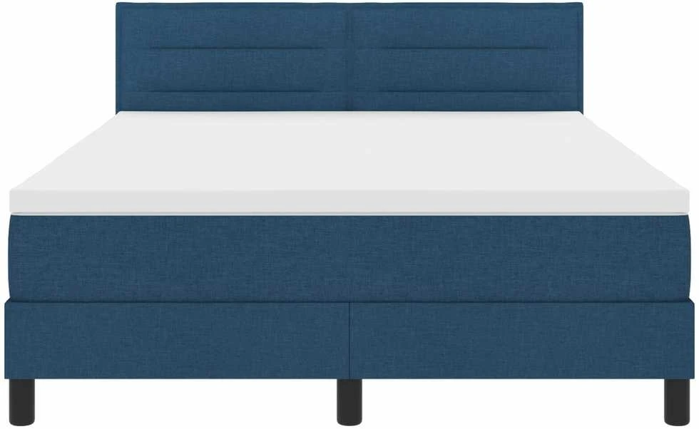 Kiemas lova su LED juostelėmis Mėlyna 140 x 190 cm audinys