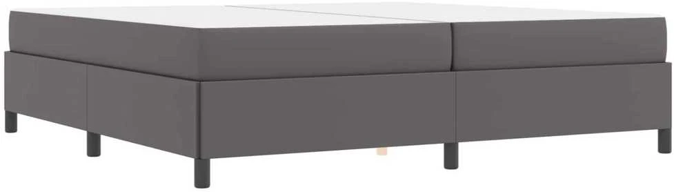 Lovos rėmas su čiužiniu Pilka 200 x 200 cm audinys