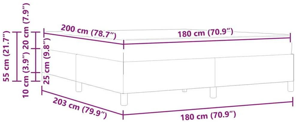 Lovos rėmas Šviesiai pilka 180 x 200 cm audinys