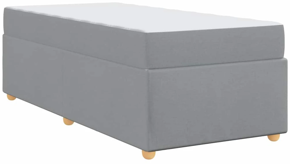 Lova Lovos rėmas su čiužiniu Šviesiai pilka 80 x 200 cm audinys