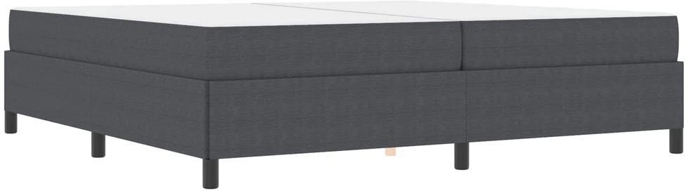 Lovos rėmas su čiužiniu Tamsiai pilka 200 x 200 cm audinys