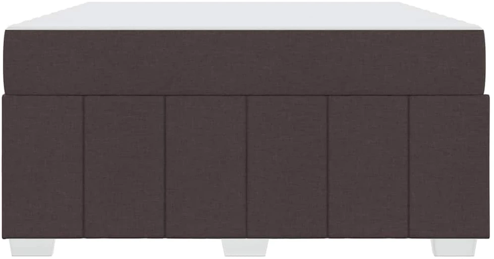 Lovos rėmas su čiužiniu Tamsiai rudas 160 x 200 cm audinys