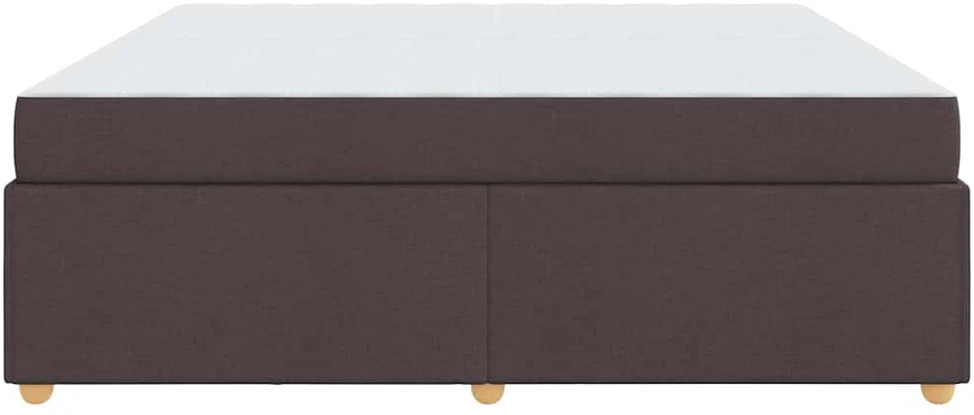 Lovos rėmas su čiužiniu Tamsiai rudas 200 x 200 cm audinys