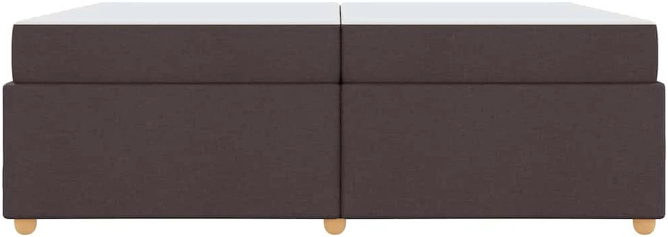 Lovos rėmas su čiužiniu Tamsiai rudas 200 x 200 cm audinys