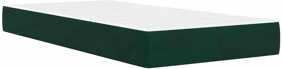 Lovos rėmas su čiužiniu Tamsiai žalia 100 x 200 cm Aksomas