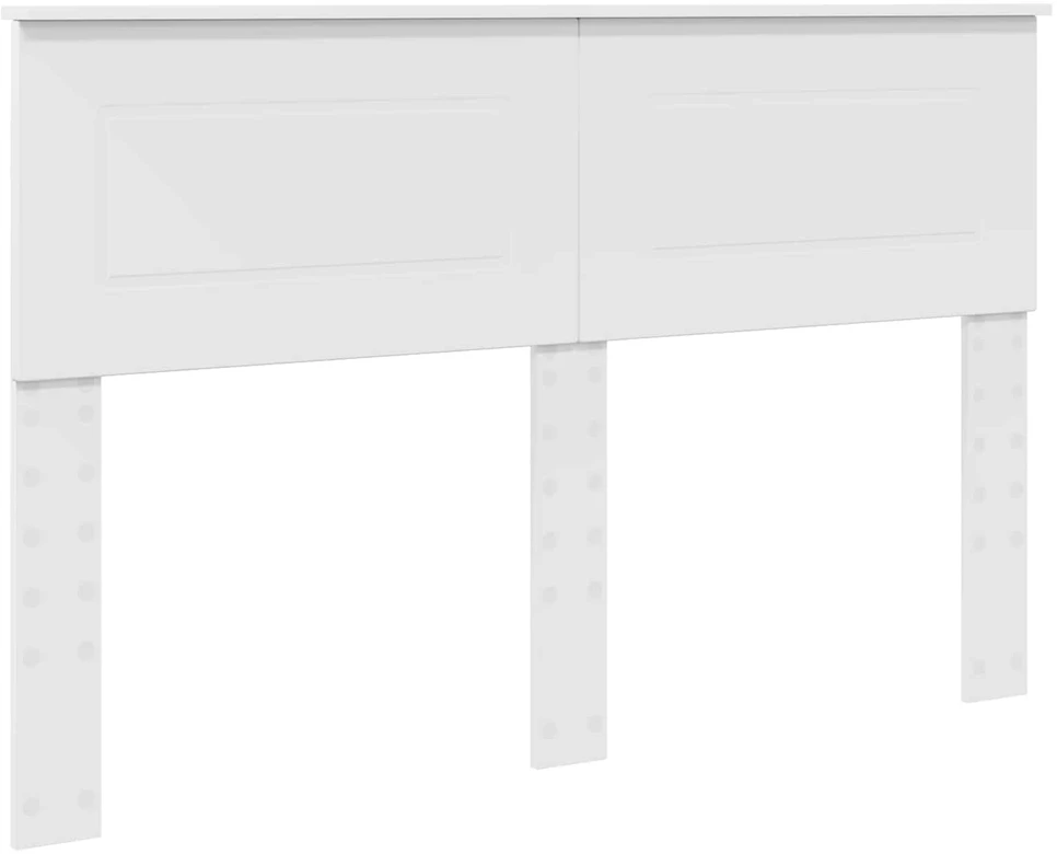 Lovos rėmas su galvūgalio Balta 160 x 200 cm Apdirbta mediena