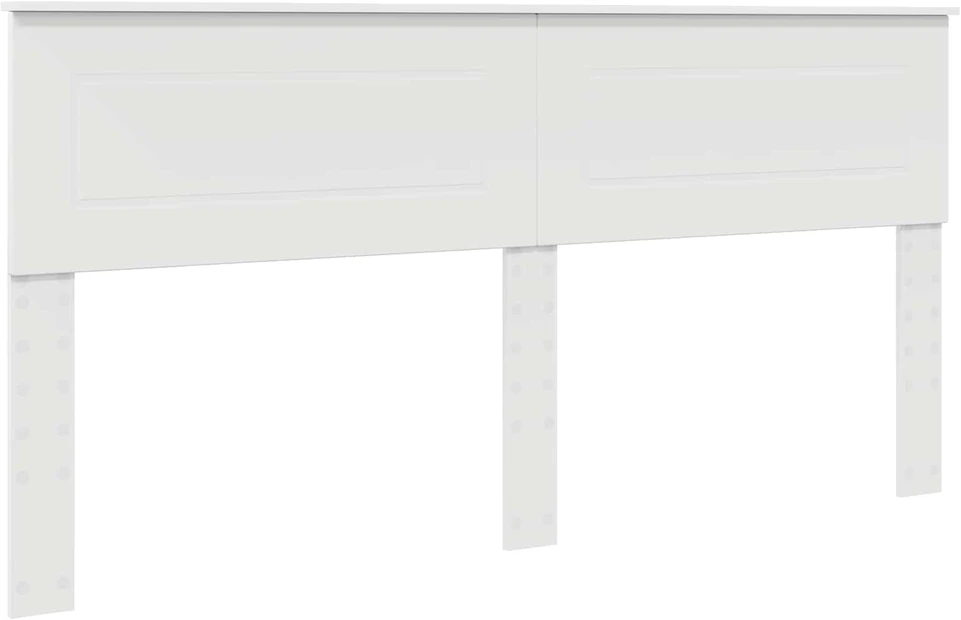 Lovos rėmas su galvūgalio Balta 200 x 200 cm Apdirbta mediena