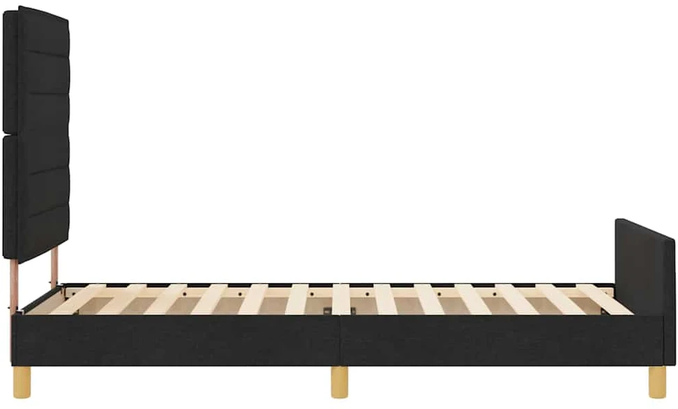 Lova Lovos rėmas su galvūgalio Juoda 100 x 200 cm audinys