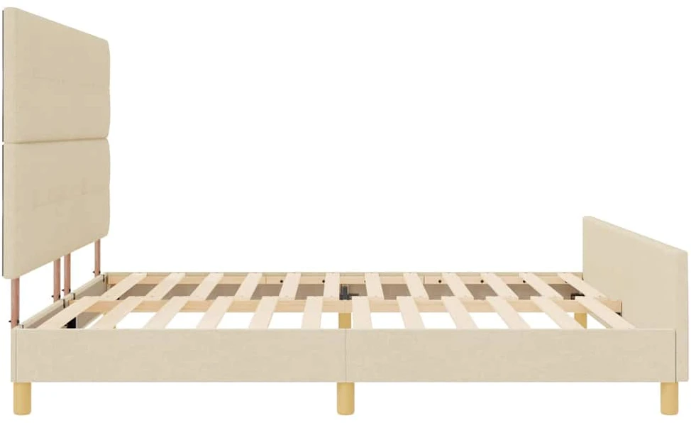 Lovos rėmas su galvūgalio Kreminė 200 x 200 cm audinys