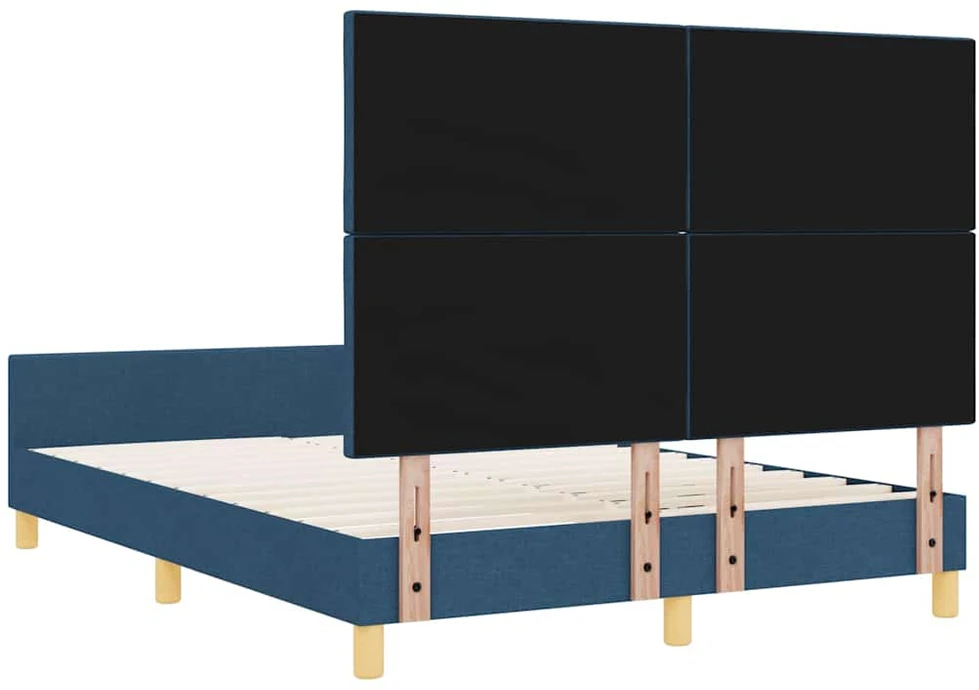 Lovos rėmas su galvūgalio Mėlyna 160 x 200 cm audinys