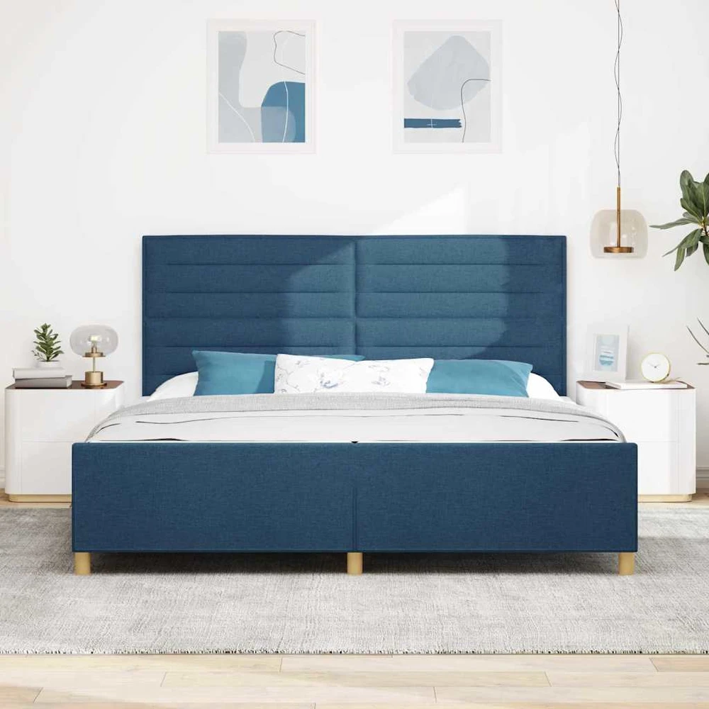 Lovos rėmas su galvūgalio Mėlyna 200 x 200 cm audinys