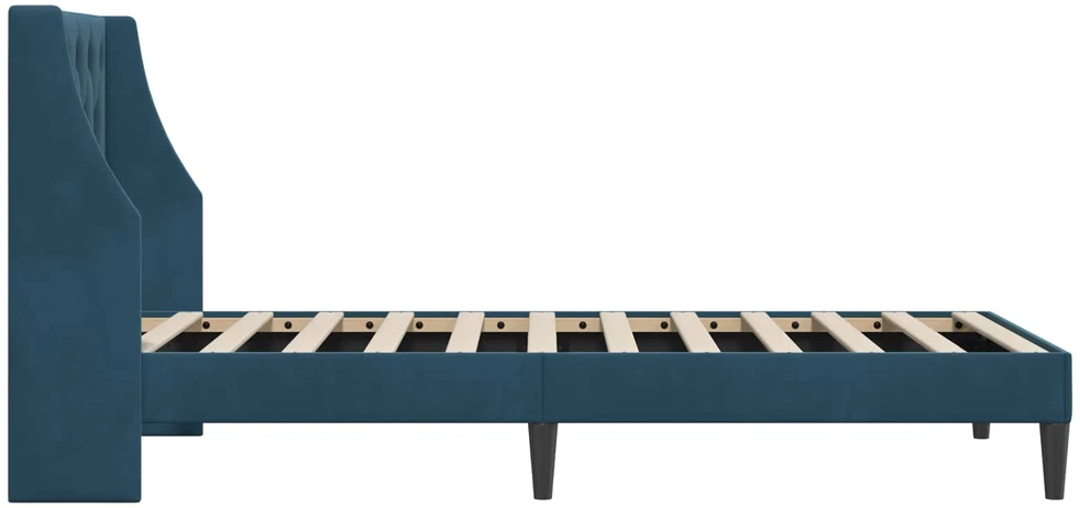 Lova Lovos rėmas su galvūgalio Mėlyna 80 x 200 cm Aksomas