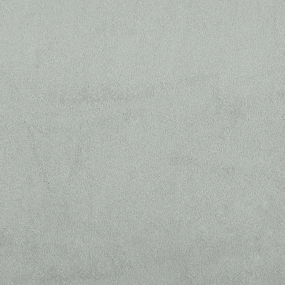 Kiemas lova su galvūgalio Šviesiai pilka 140 x 190 cm Aksomas