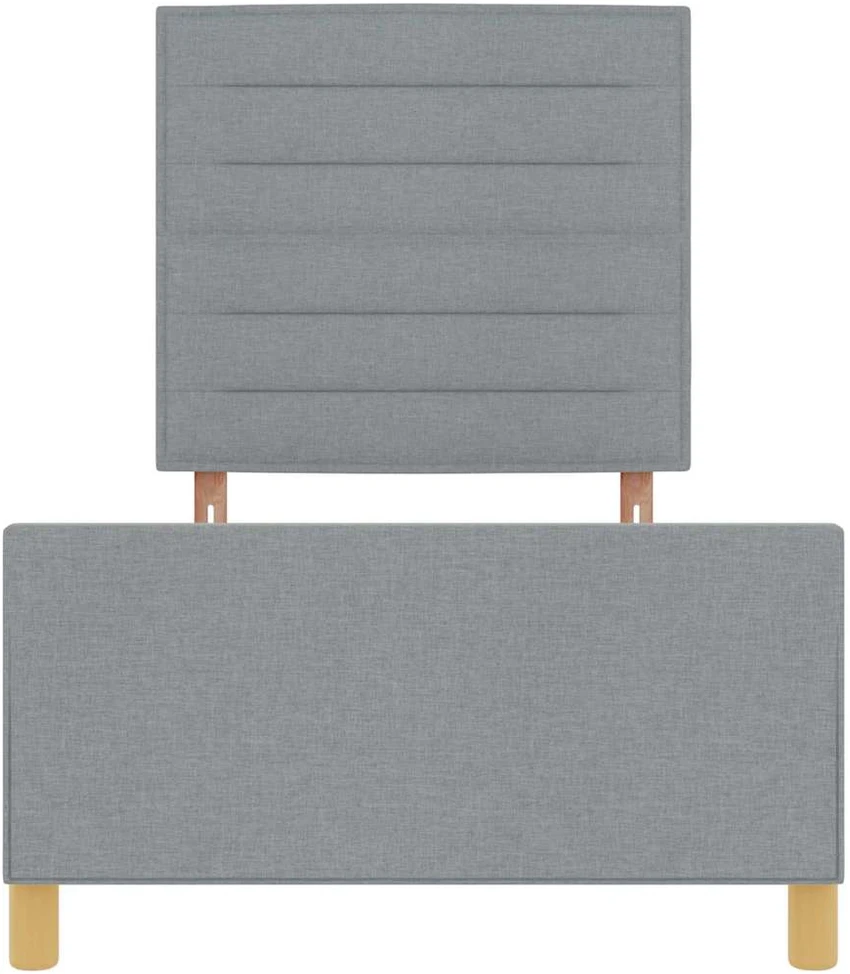 Lova Lovos rėmas su galvūgalio Šviesiai pilka 90 x 200 cm audinys