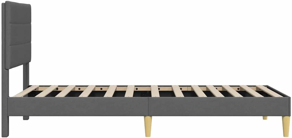 Lova Lovos rėmas su galvūgalio Tamsiai pilka 100 x 200 cm Audinys