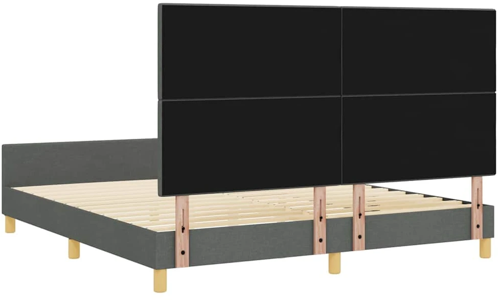 Lovos rėmas su galvūgalio Tamsiai pilka 180 x 200 cm audinys