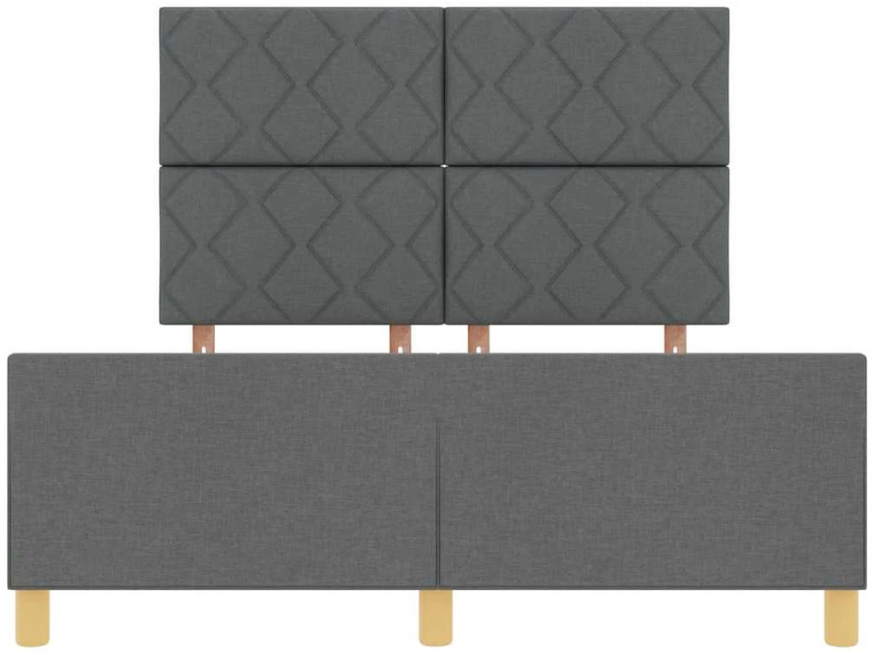 Lovos rėmas su galvūgalio Tamsiai pilka 160 x 200 cm audinys
