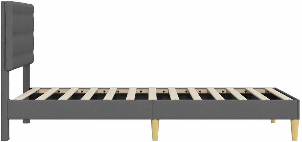 Lova Lovos rėmas su galvūgalio Tamsiai pilka 100 x 200 cm Audinys