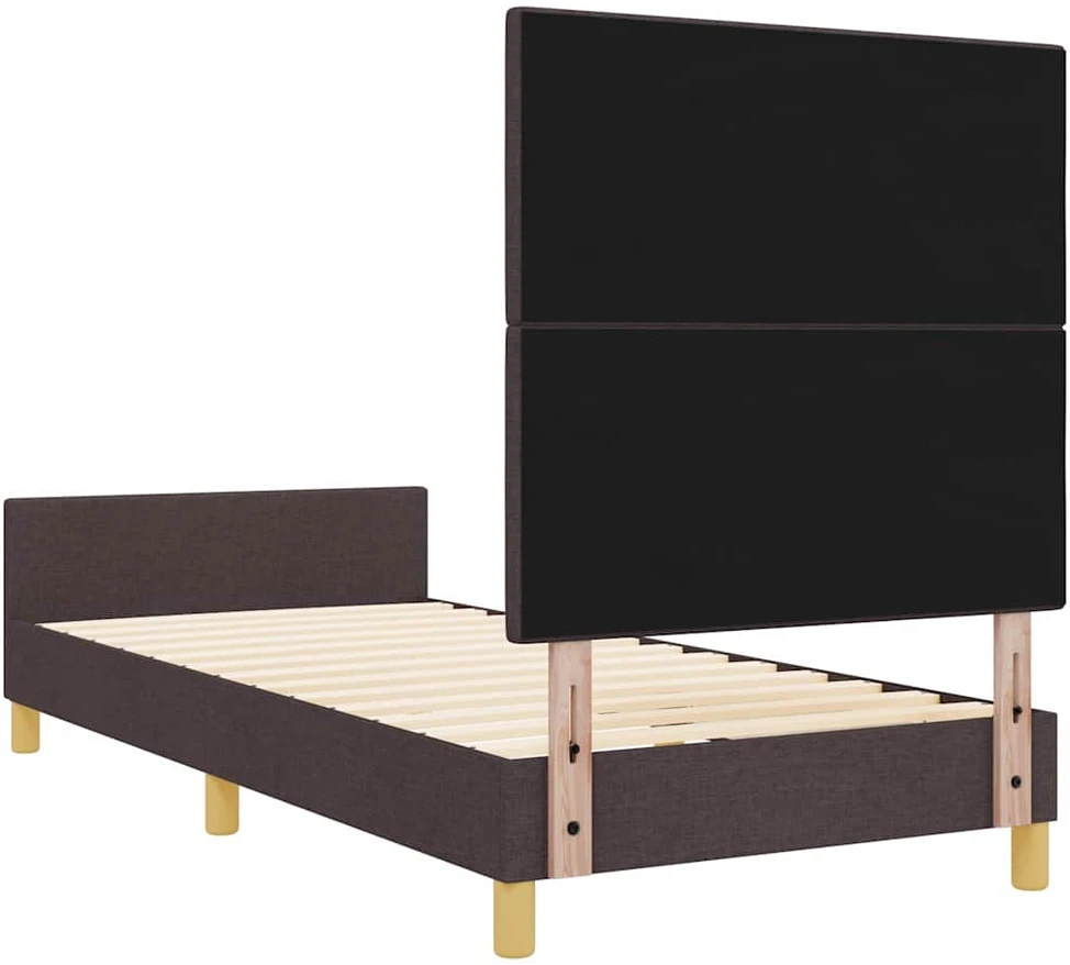Lova Lovos rėmas su galvūgalio Tamsiai ruda 100 x 200 cm audinys
