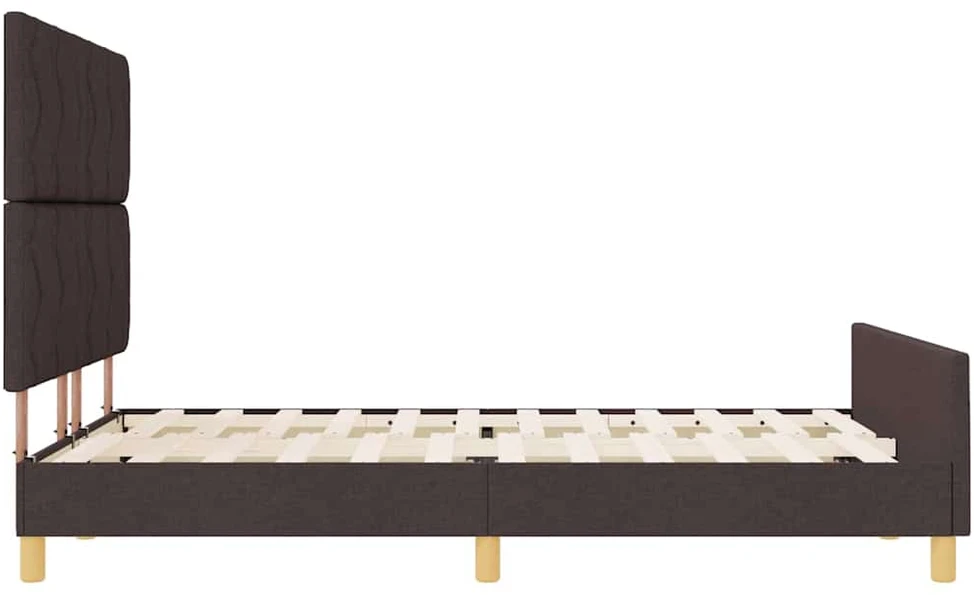 Lovos rėmas su galvūgalio Tamsiai ruda 160 x 200 cm audinys