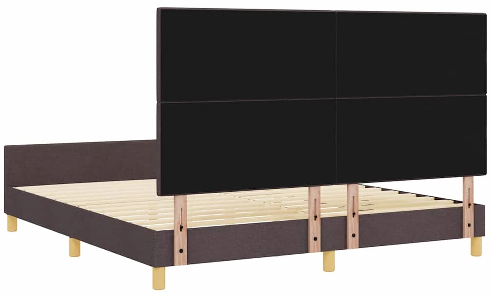 Lovos rėmas su galvūgalio Tamsiai ruda 180 x 200 cm audinys