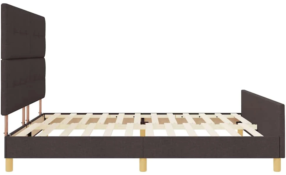 Lovos rėmas su galvūgalio Tamsiai ruda 200 x 200 cm audinys
