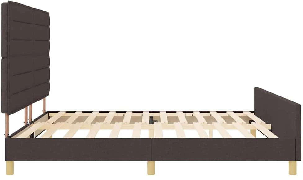 Lovos rėmas su galvūgalio Tamsiai ruda 200 x 200 cm audinys
