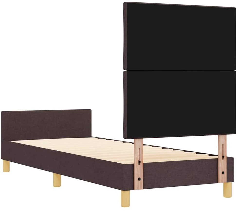 Lova Lovos rėmas su galvūgalio Tamsiai ruda 80 x 200 cm audinys