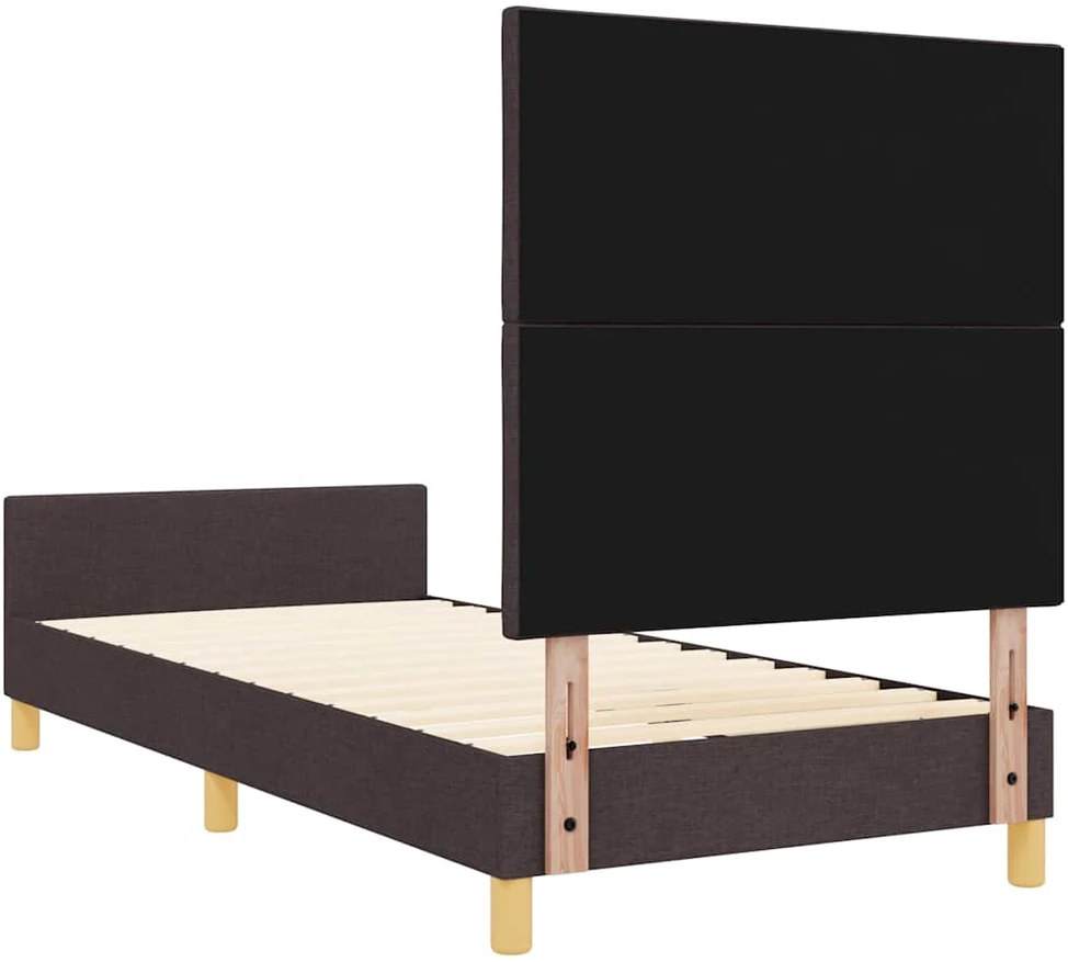 Lova Lovos rėmas su galvūgalio Tamsiai ruda 90 x 200 cm audinys