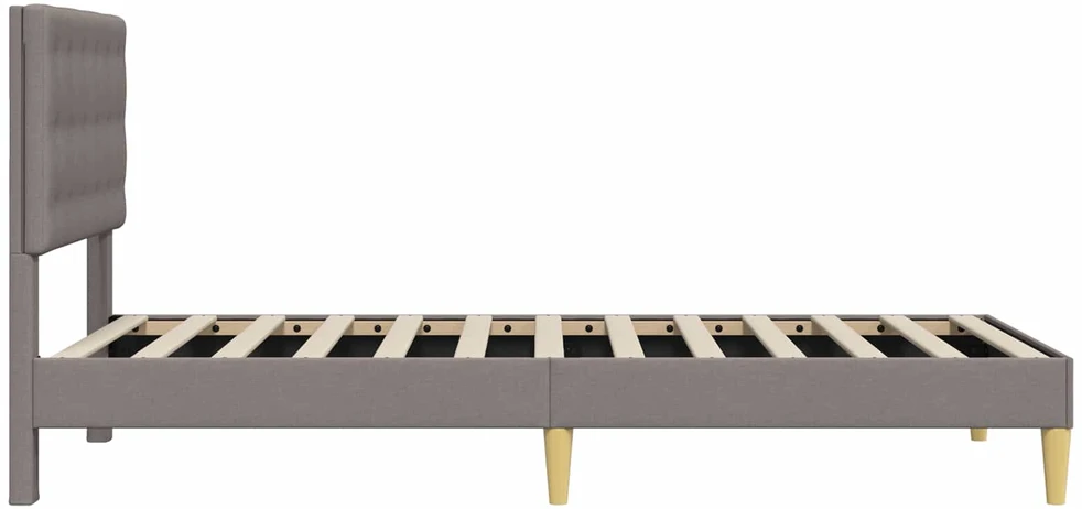 Lova Lovos rėmas su galvūgalio Taupe 90 x 200 cm Audinys
