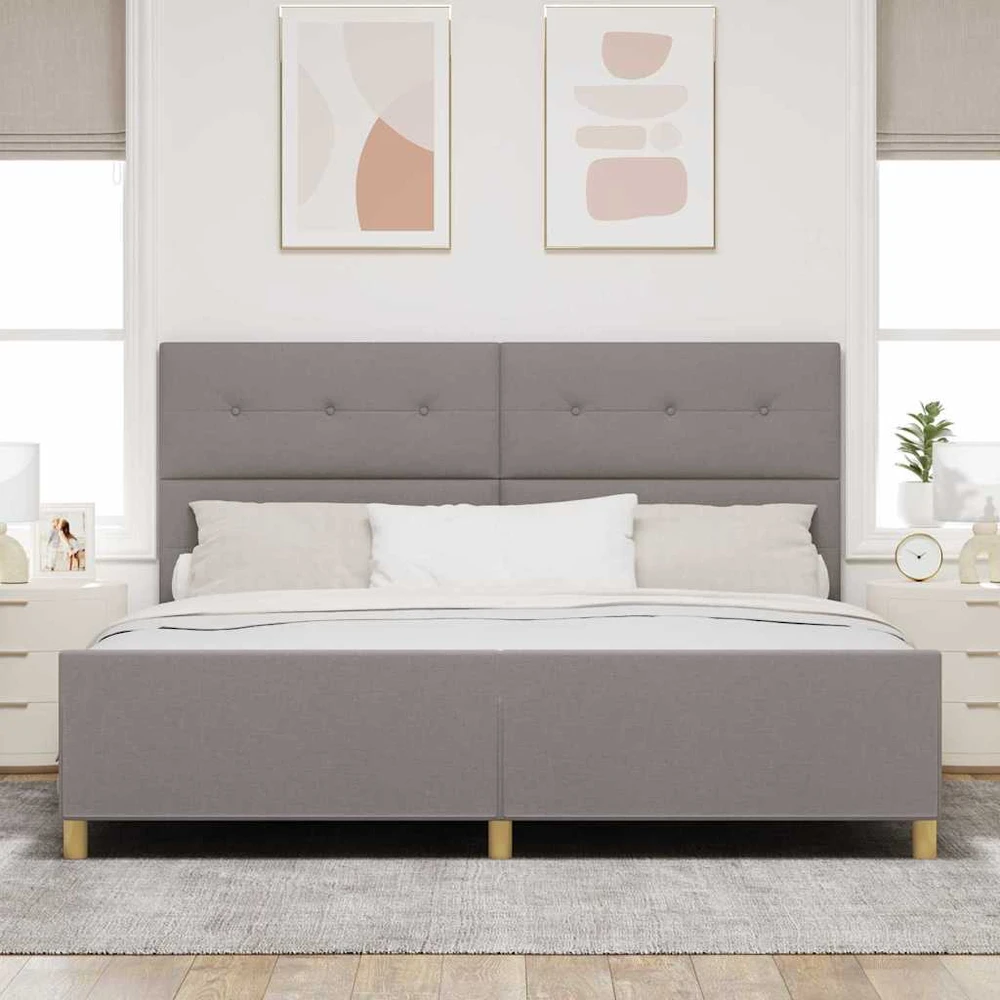 Lovos rėmas su galvūgalio Tortora 200 x 200 cm audinys