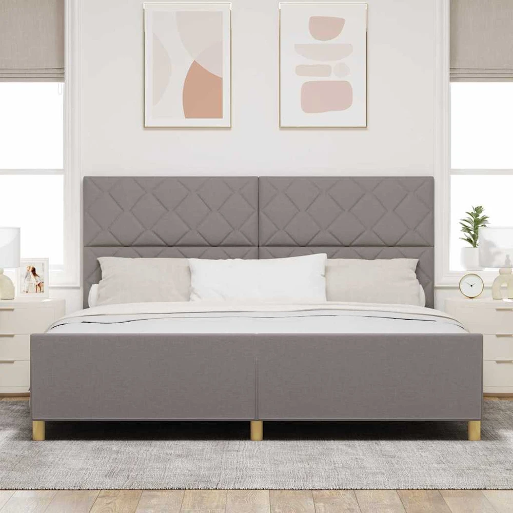 Lovos rėmas su galvūgalio Tortora 200 x 200 cm audinys