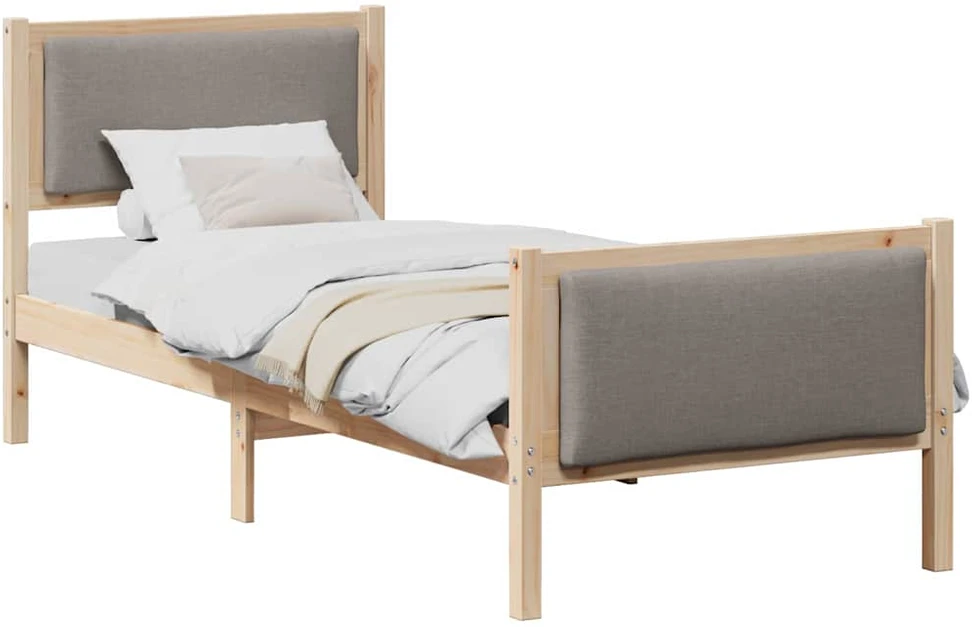 Lova Lovos rėmas su galvūgalio Tortora 75 x 190 cm audinys