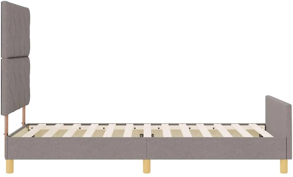 Lova Lovos rėmas su galvūgalio Tortora 90 x 200 cm audinys