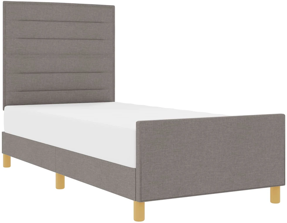 Lova Lovos rėmas su galvūgalio Tortora 90 x 200 cm audinys