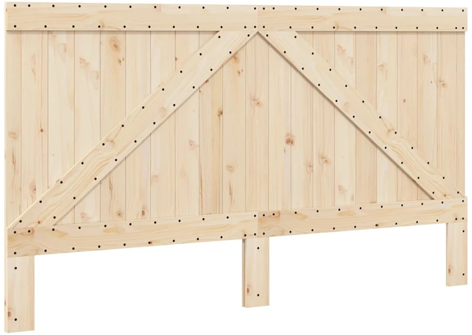 Lovos rėmas su galvūgaliu, 200x200cm, pušies medienos masyvas