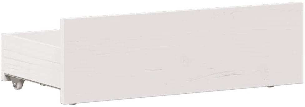 Lovos rėmas su galvūgaliu/be čiužinio, baltas, 75x190cm, pušis