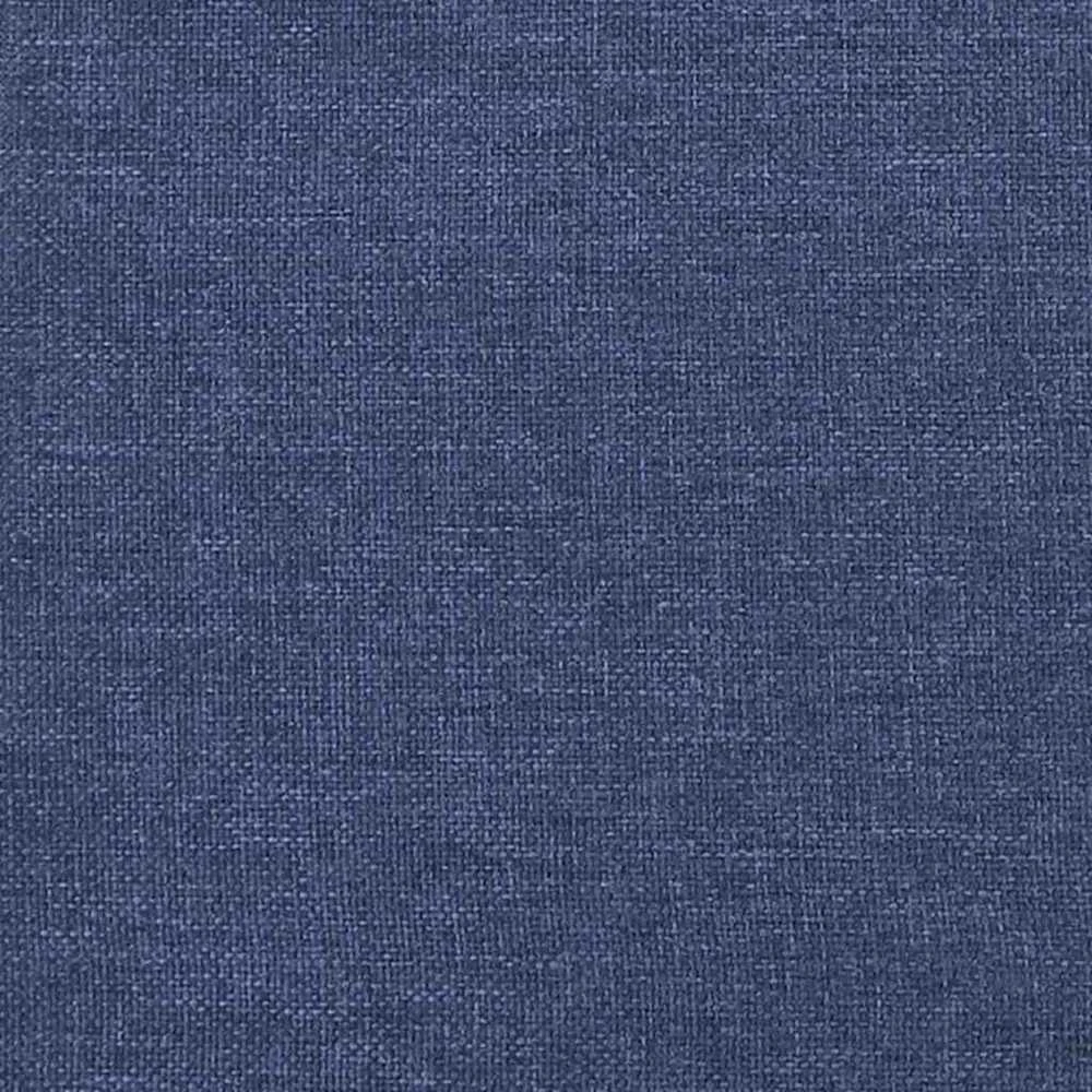 Lovos rėmas su galvūgaliu be čiužinio mėlynas 200x200cm audinys