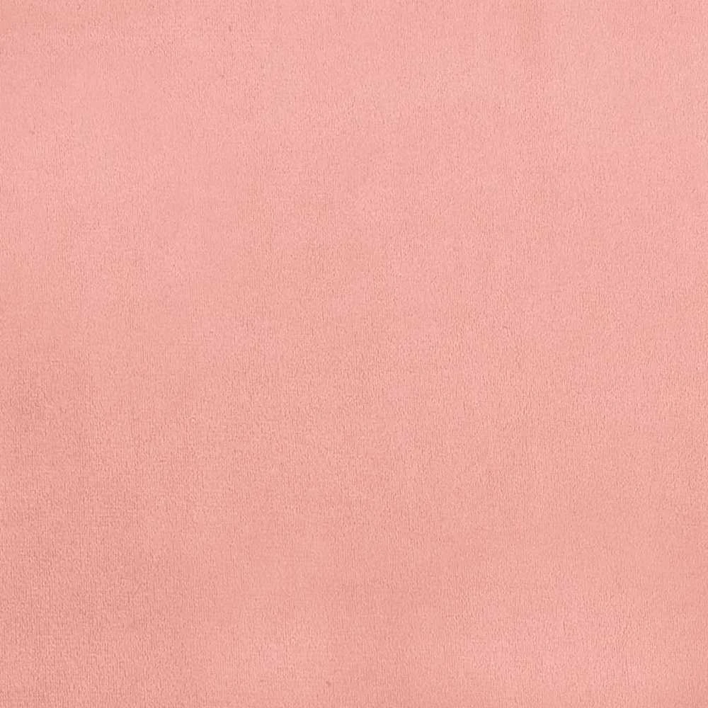 Lovos rėmas su galvūgaliu be čiužinio rožinis 90x200 cm aksomas