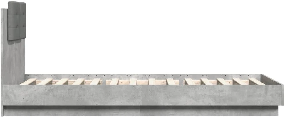 Lovos rėmas su galvūgaliu, betono, 100x200cm, apdirbta mediena