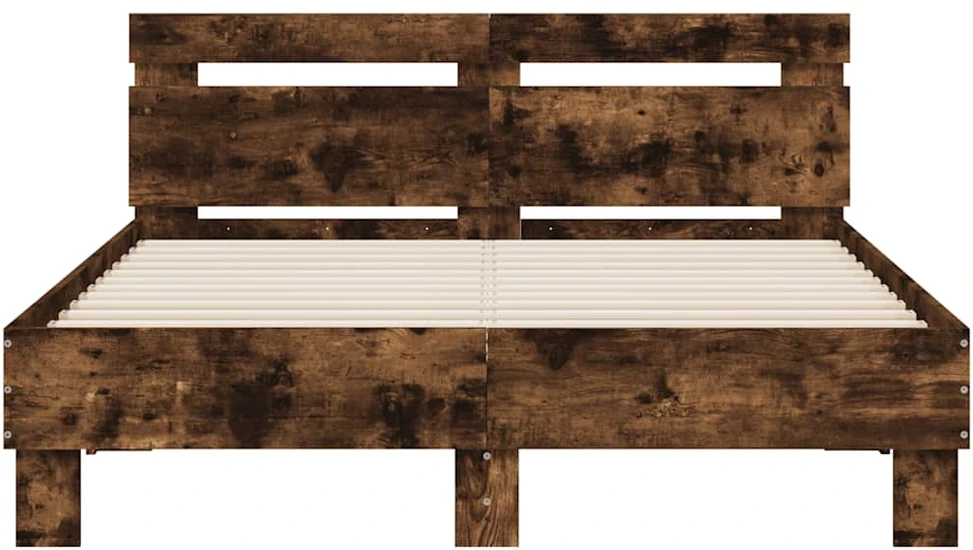 Lovos rėmas su galvūgaliu, dūminio ąžuolo, 120x200cm, mediena