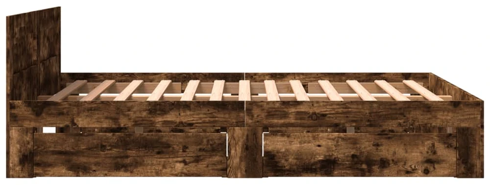 Lovos rėmas su galvūgaliu, dūminio ąžuolo, 160x200cm, mediena