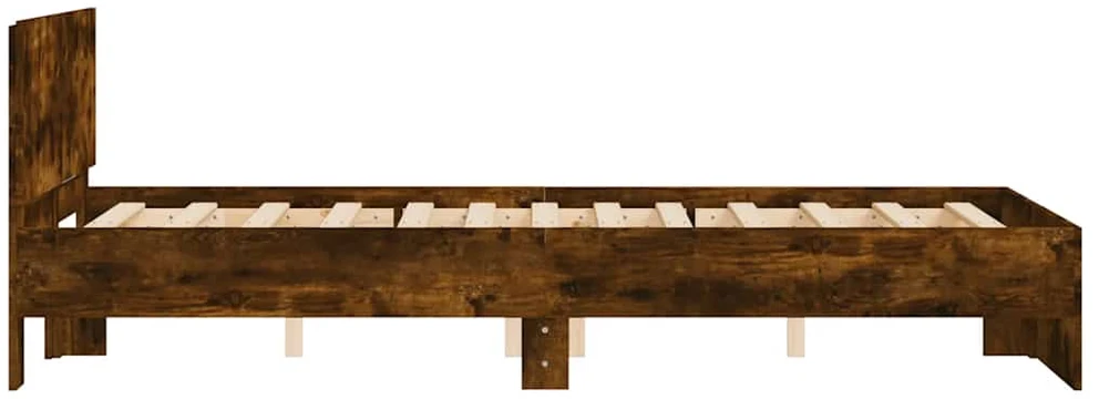 Lovos rėmas su galvūgaliu, dūminio ąžuolo spalvos, 120x190cm