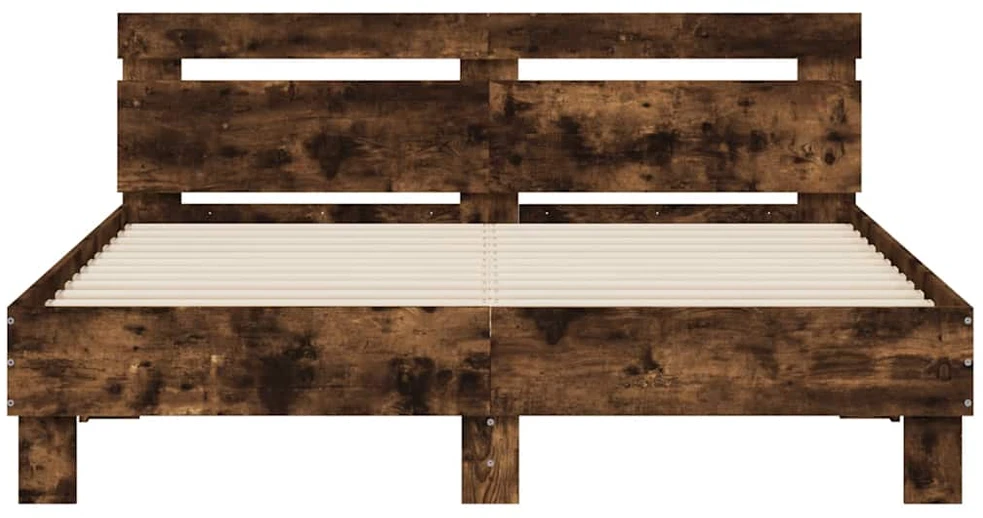 Lovos rėmas su galvūgaliu, dūminio ąžuolo, 150x200cm, mediena