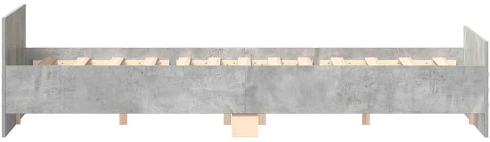 Lovos rėmas su galvūgaliu ir kojūgaliu, betono, 180x200cm