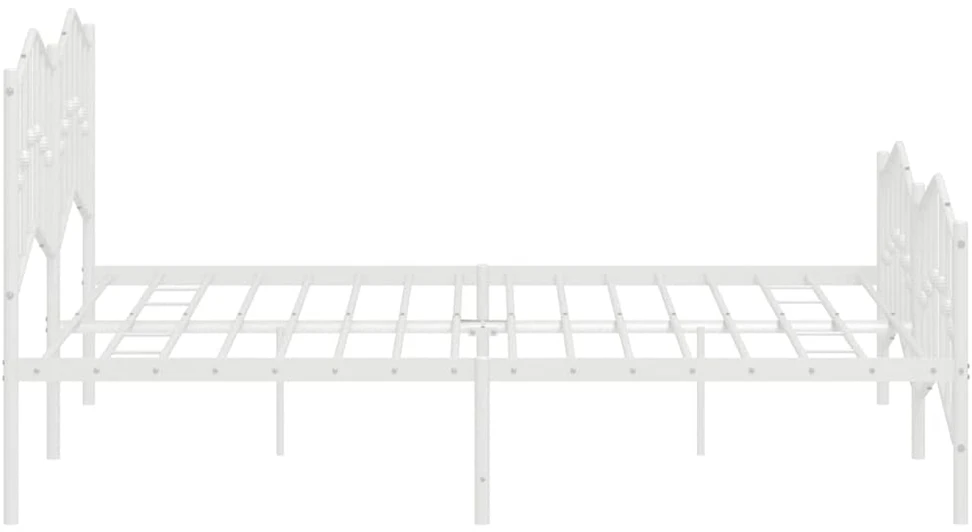 Lova Lovos rėmas su galvūgaliu/kojūgaliu, baltas, 183x213cm, metalas