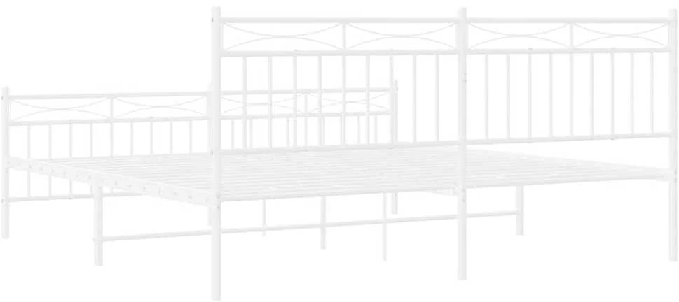 Lova Lovos rėmas su galvūgaliu/kojūgaliu, baltas, 183x213cm, metalas