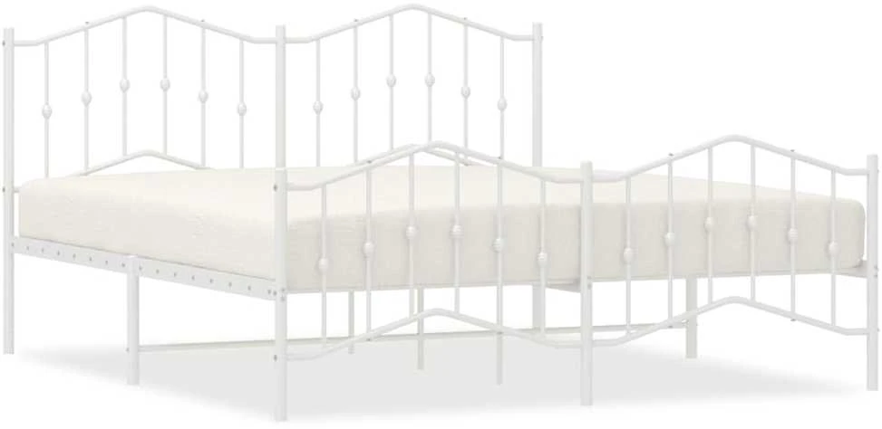 Lova Lovos rėmas su galvūgaliu/kojūgaliu, baltas, 183x213cm, metalas